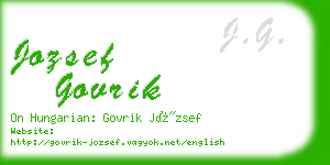 jozsef govrik business card